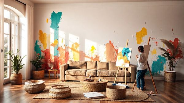 5 idées créatives pour transformer vos murs en art chez vous